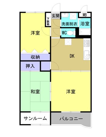 マスタッシュ堀川の物件間取画像